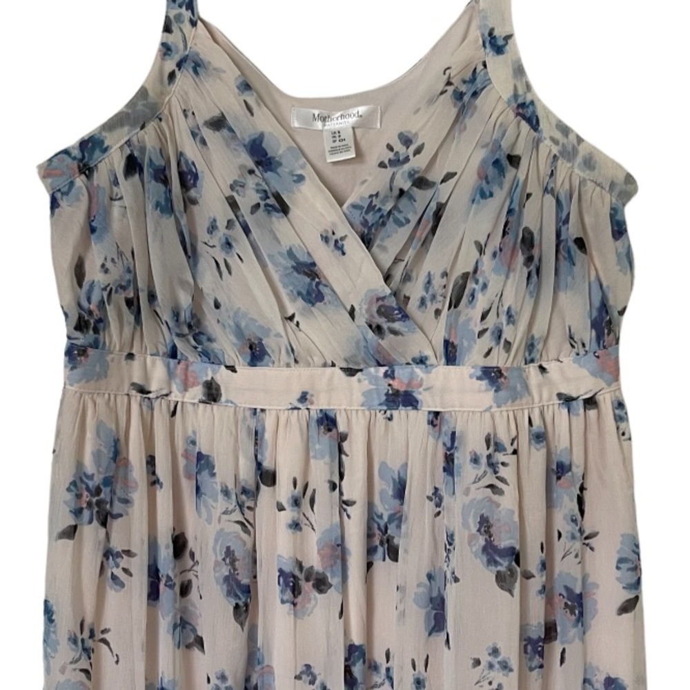 MOTHERHOOD MATERNITY EMPIRE SEAM MATERNITY MAXI DRESS SIZE SMALL. - Picture 3 of 6